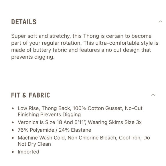 NWT Skims Naked Seamless Thong in Ochre Women’s 4X - Picture 7 of 7